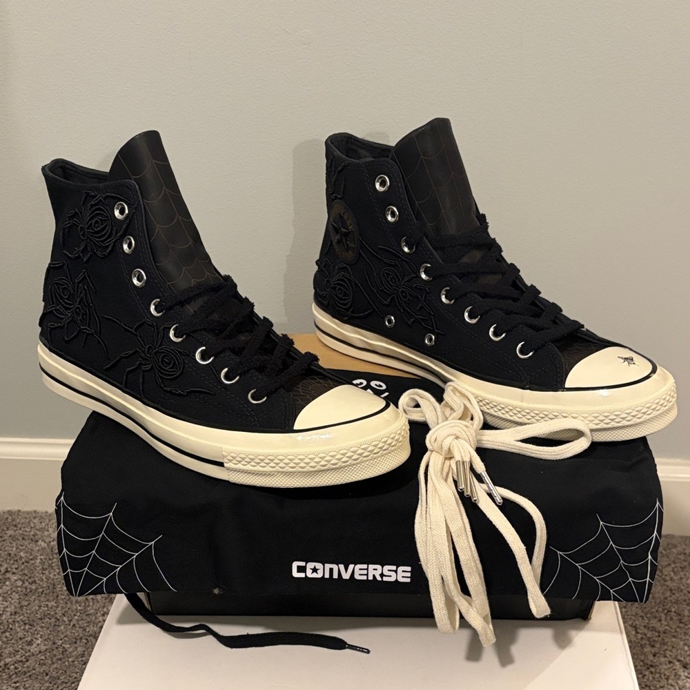 Dr Woo x Converse “Spider and the Fly” High-Top Sneakers